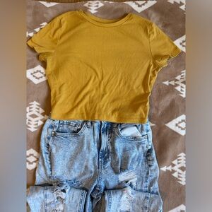 Wild Fable Light Blue Distressed Boyfriend Jeans